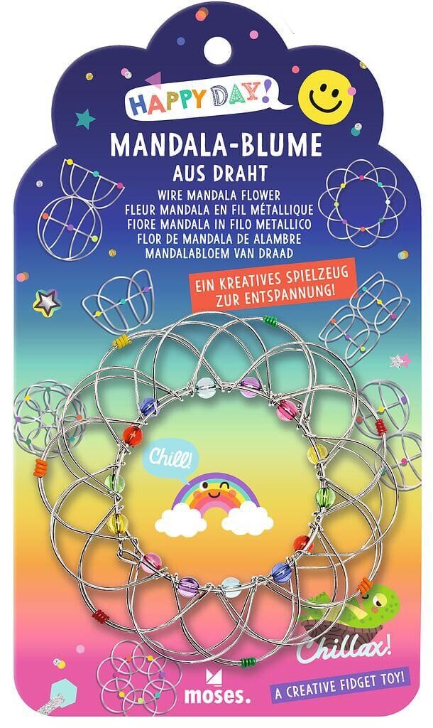 moses Radiergummi Draht-Mandala Blume Happy Day