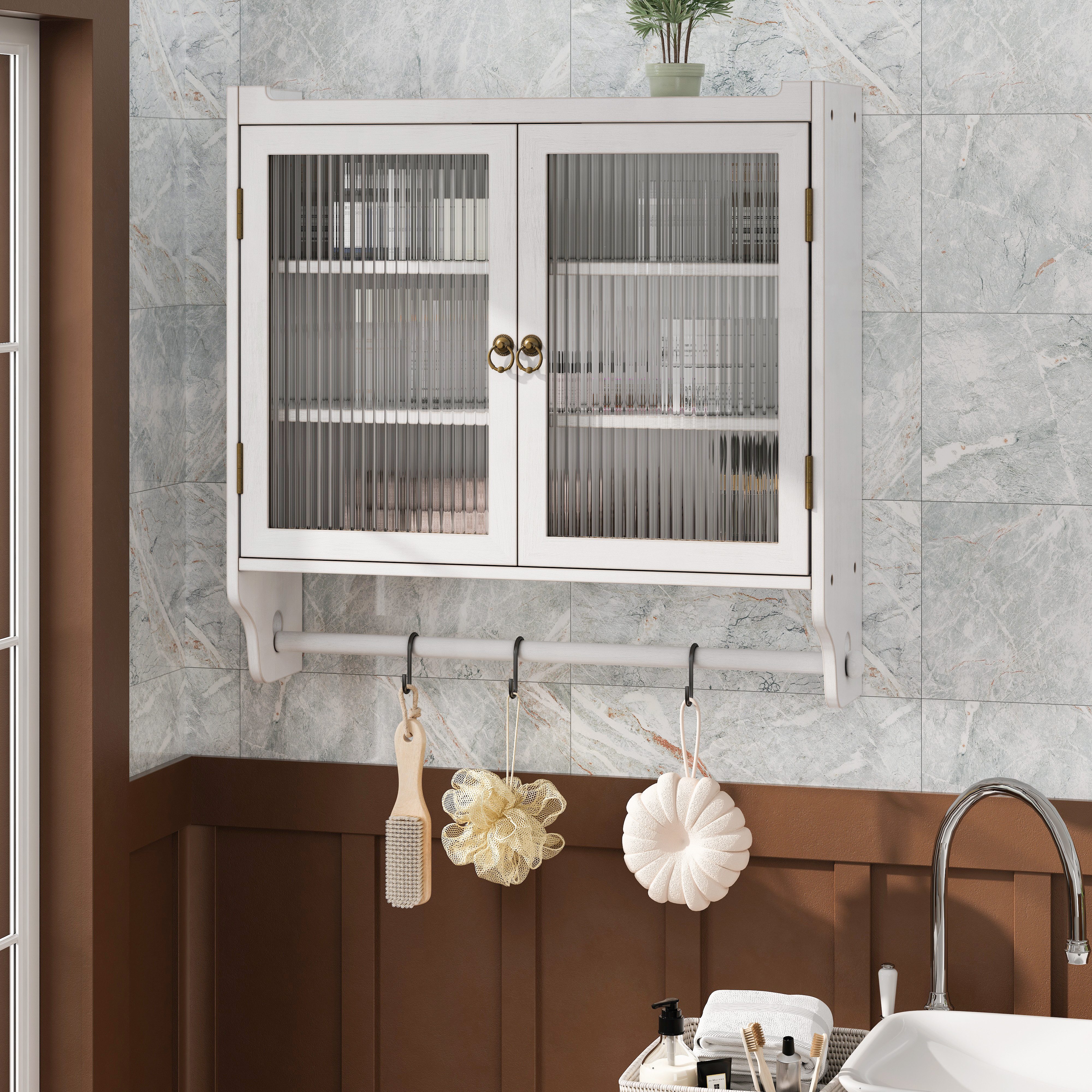REDOM Hängeschrank Vintage Sideboard aus Massivholz günstig online kaufen