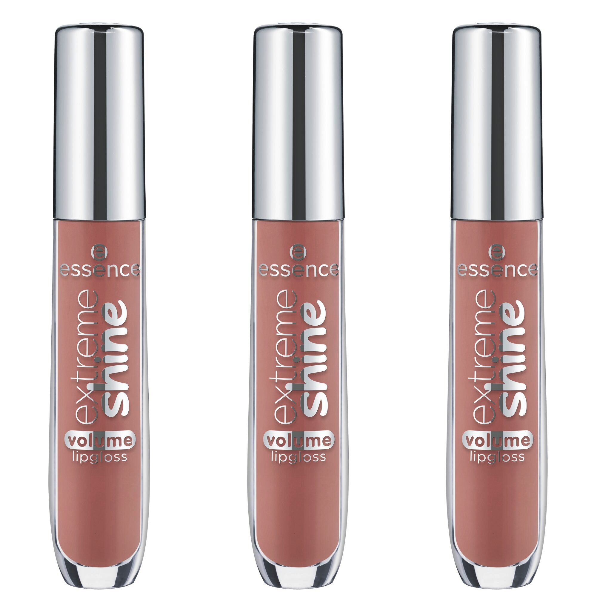 Essence Lipgloss EXTREME SHINE VOLUME LIPGLOSS, 3-tlg., glänzendes Finish mit intensivem Glow