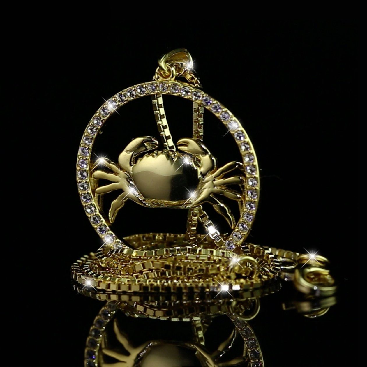 PAVELS Kette mit Anhänger Shine Krebs, Elegante Sternzeichenkette für den K günstig online kaufen