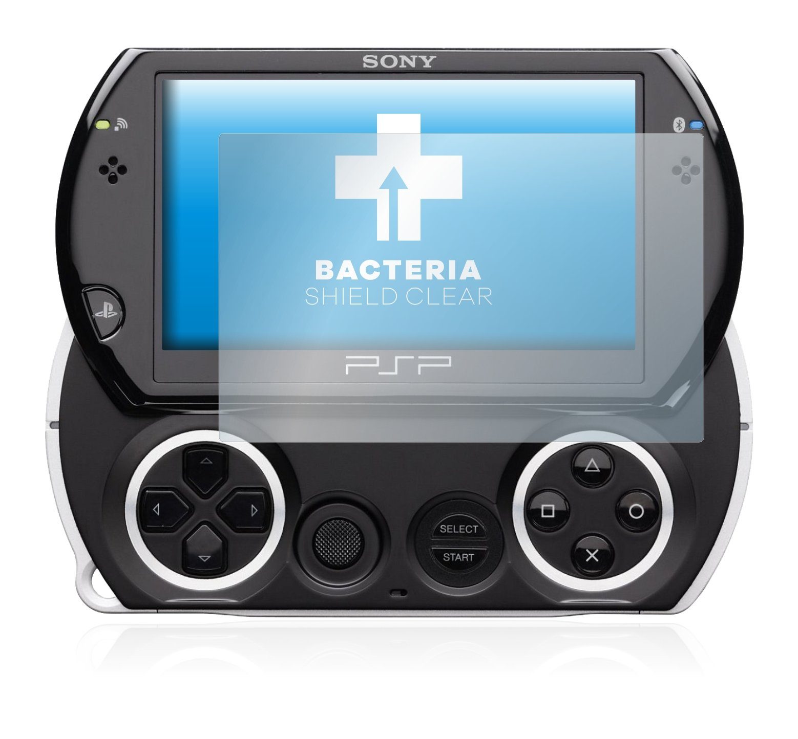 upscreen Schutzfolie für Sony PSP Go, Displayschutzfolie, Folie Premium  klar antibakteriell