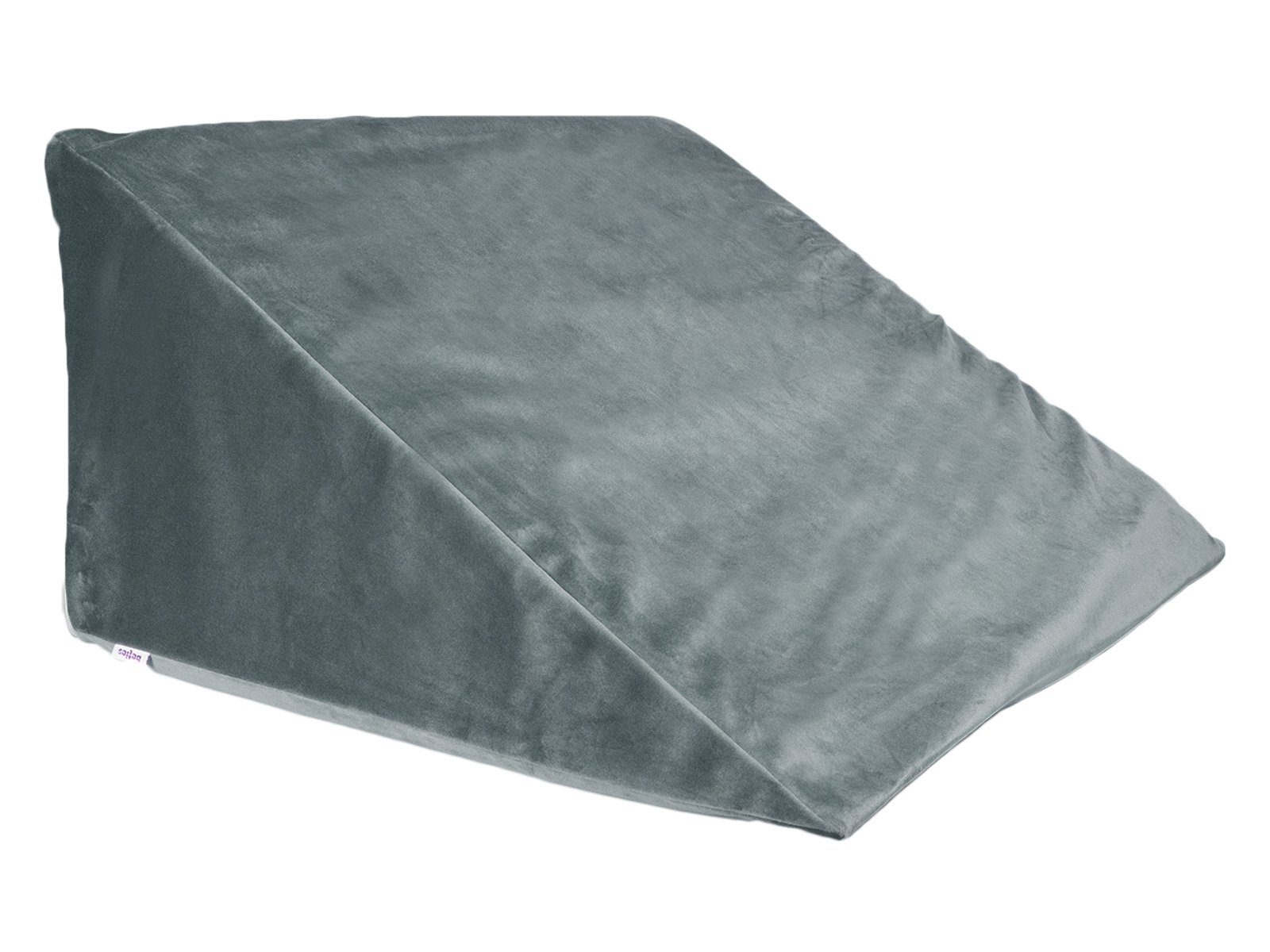 Kissenbezug Samt&Sonders, stein-grau ca. Stück), (1 mit 62x49x30 beties Keilkissenbezug Samt Reißverschluss cm