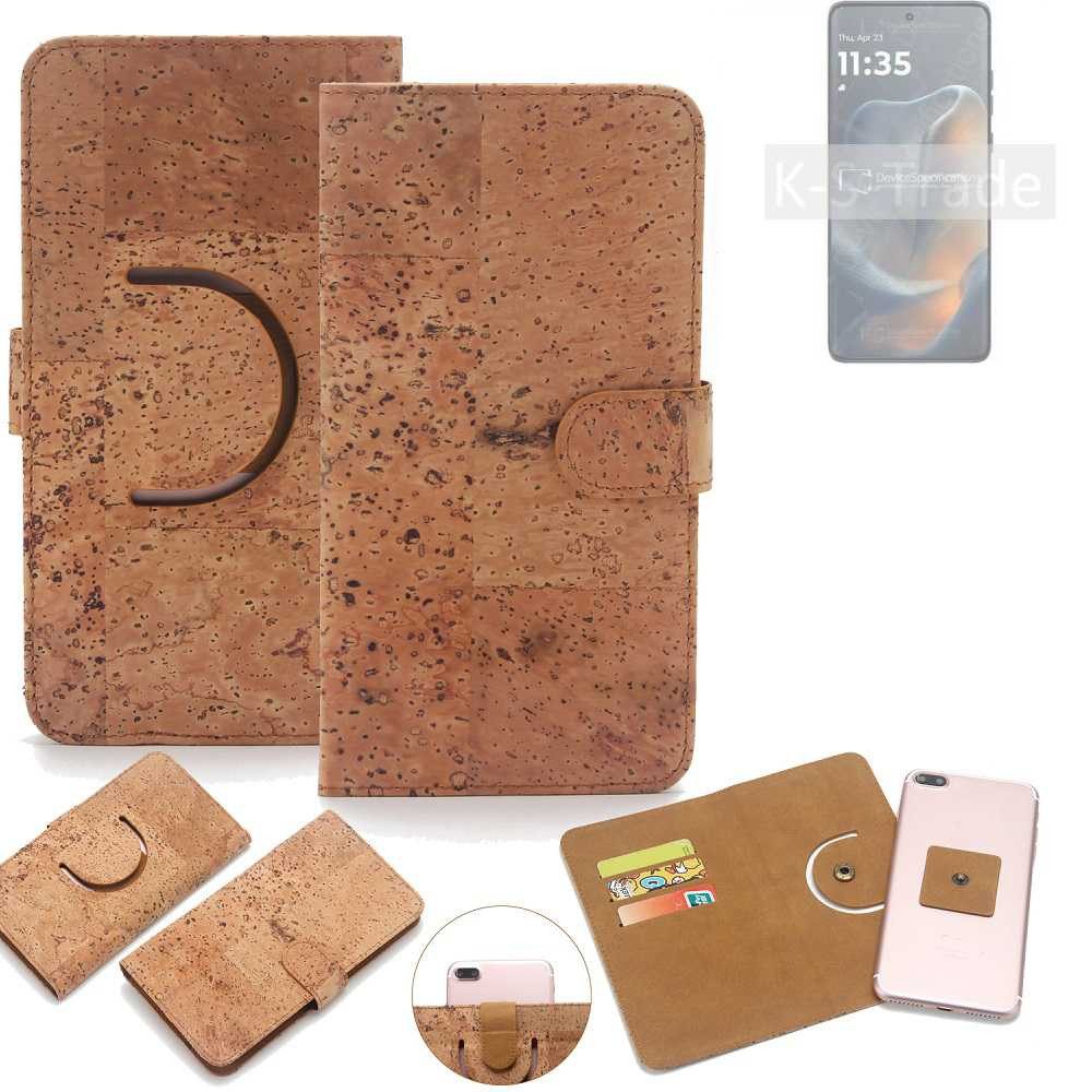 K-S-Trade Handyhülle für Motorola Edge 60, Handy Hülle Schutz Hülle Handyhülle Schutzhülle Korkhülle
