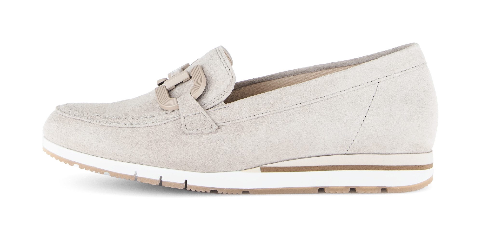 Gabor FLORENZ Slipper Keilabsatz, Schlupfschuh, Businessschuh mit Zierkette