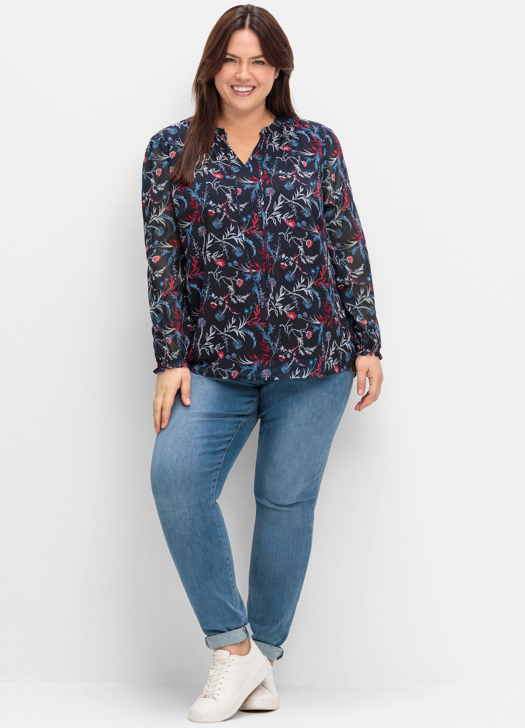 Sheego Klassische Bluse Tunika . günstig online kaufen