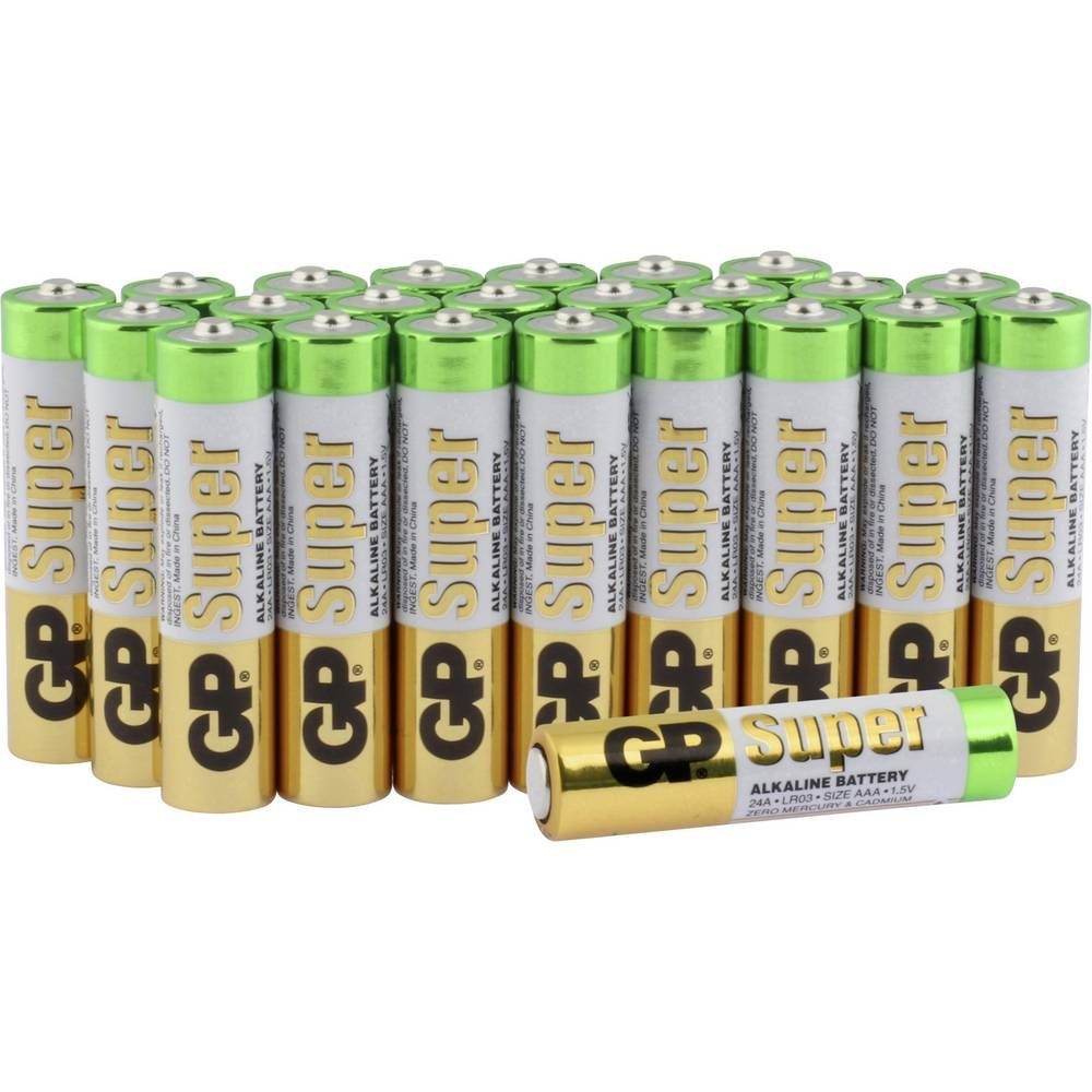 GP Batteries GP Alkaline-Batterien Micro, 24er Akku