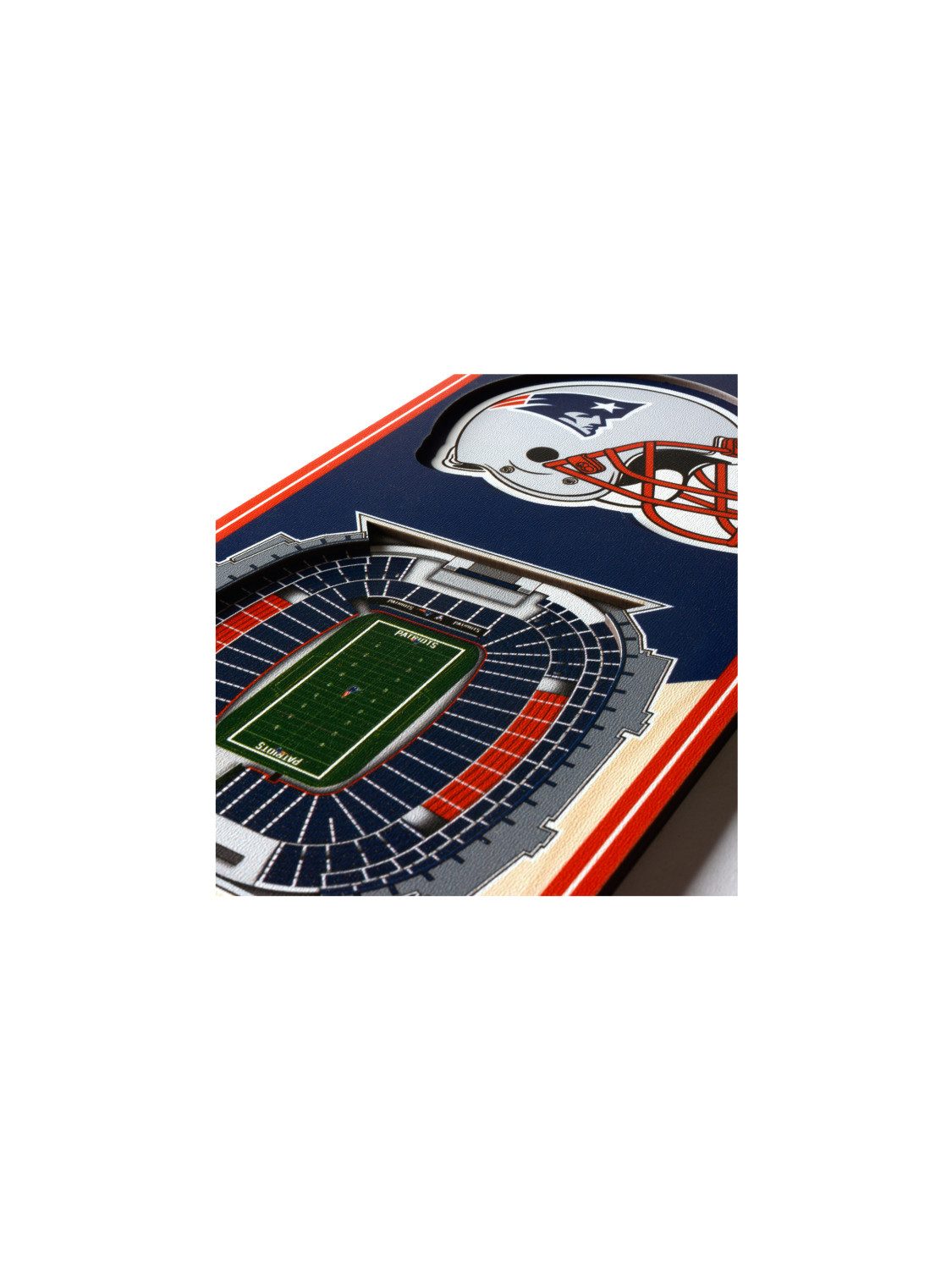 New England Patriots Wanddekoobjekt New England Patriots 3D Stadium Banner