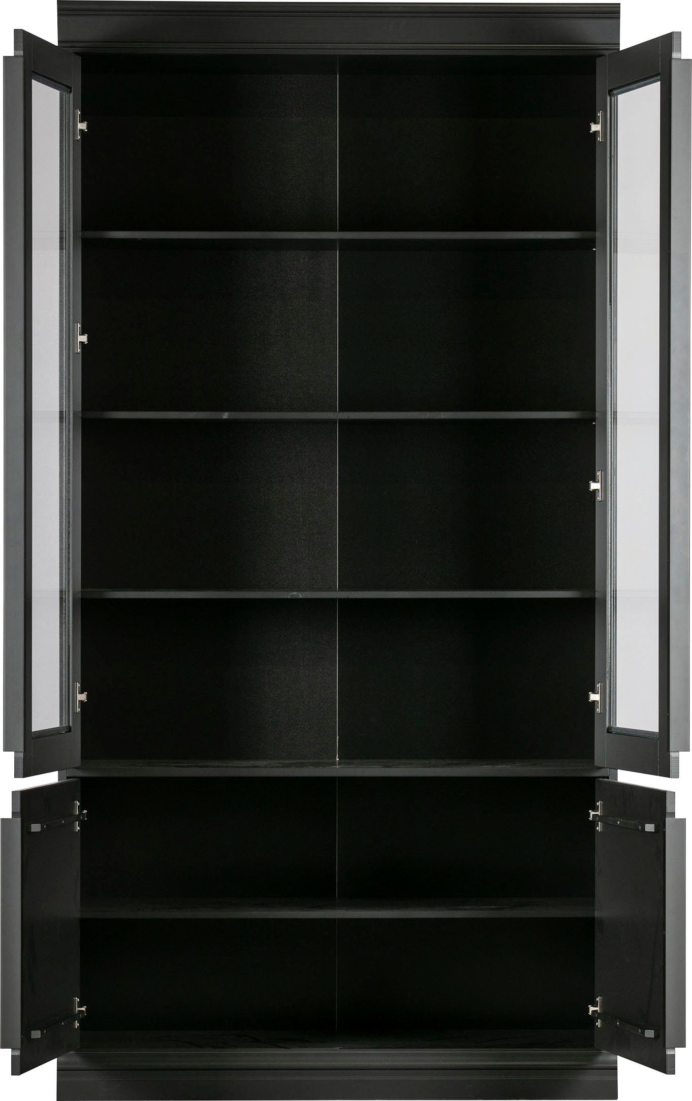 WOOOD Vitrine Organize mit Glastüren, aus Kiefernholz, H 215 cm x B 110 cm