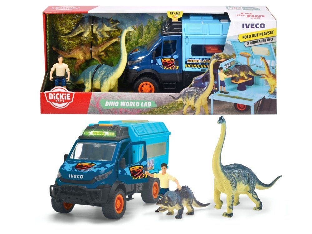 Dickie Toys Spielzeug-Auto Urban & 203837025 Dino Adventure World Lab