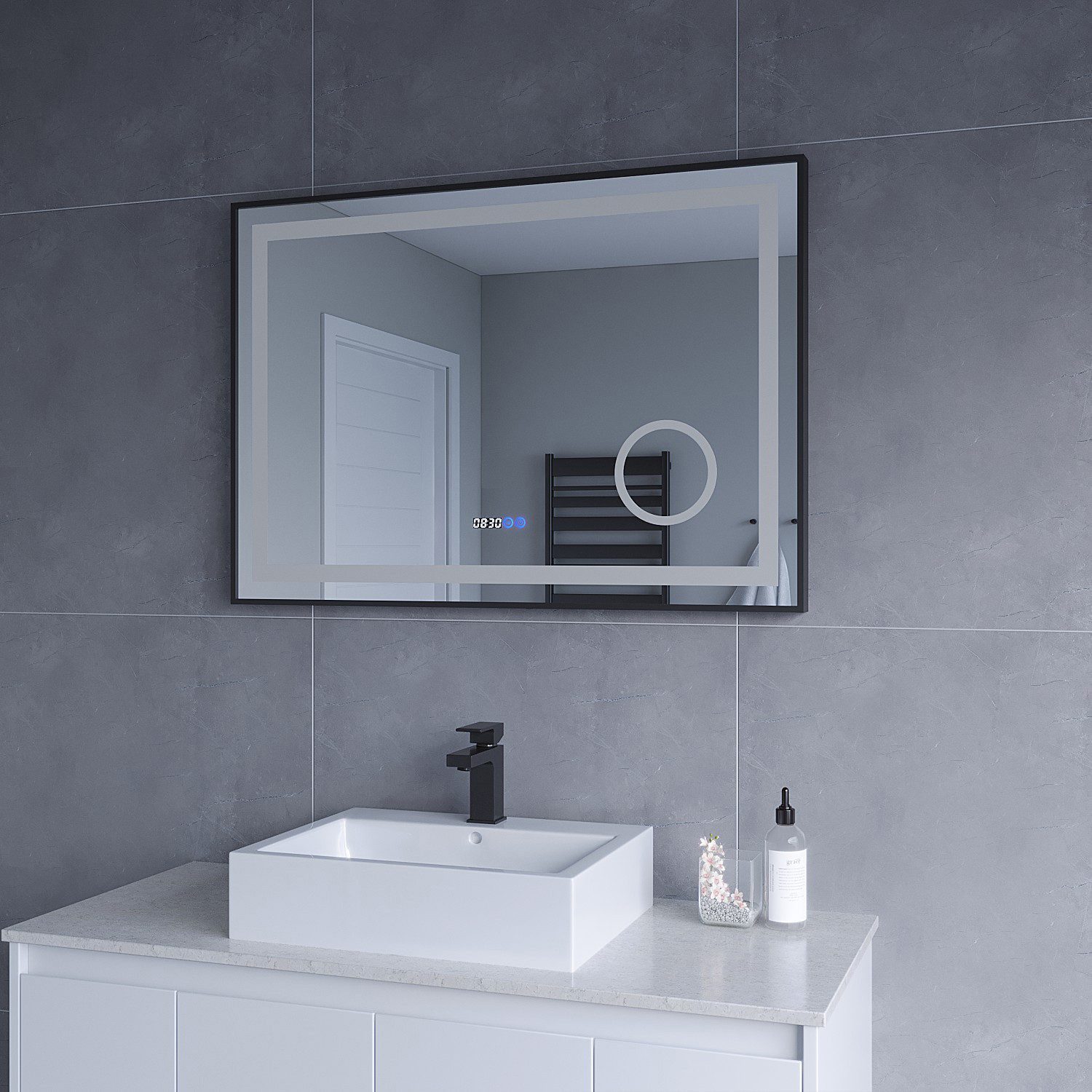 AQUABATOS LED-Lichtspiegel Led Spiegel mit Beleuchtung Badspiegel Badzimmer günstig online kaufen