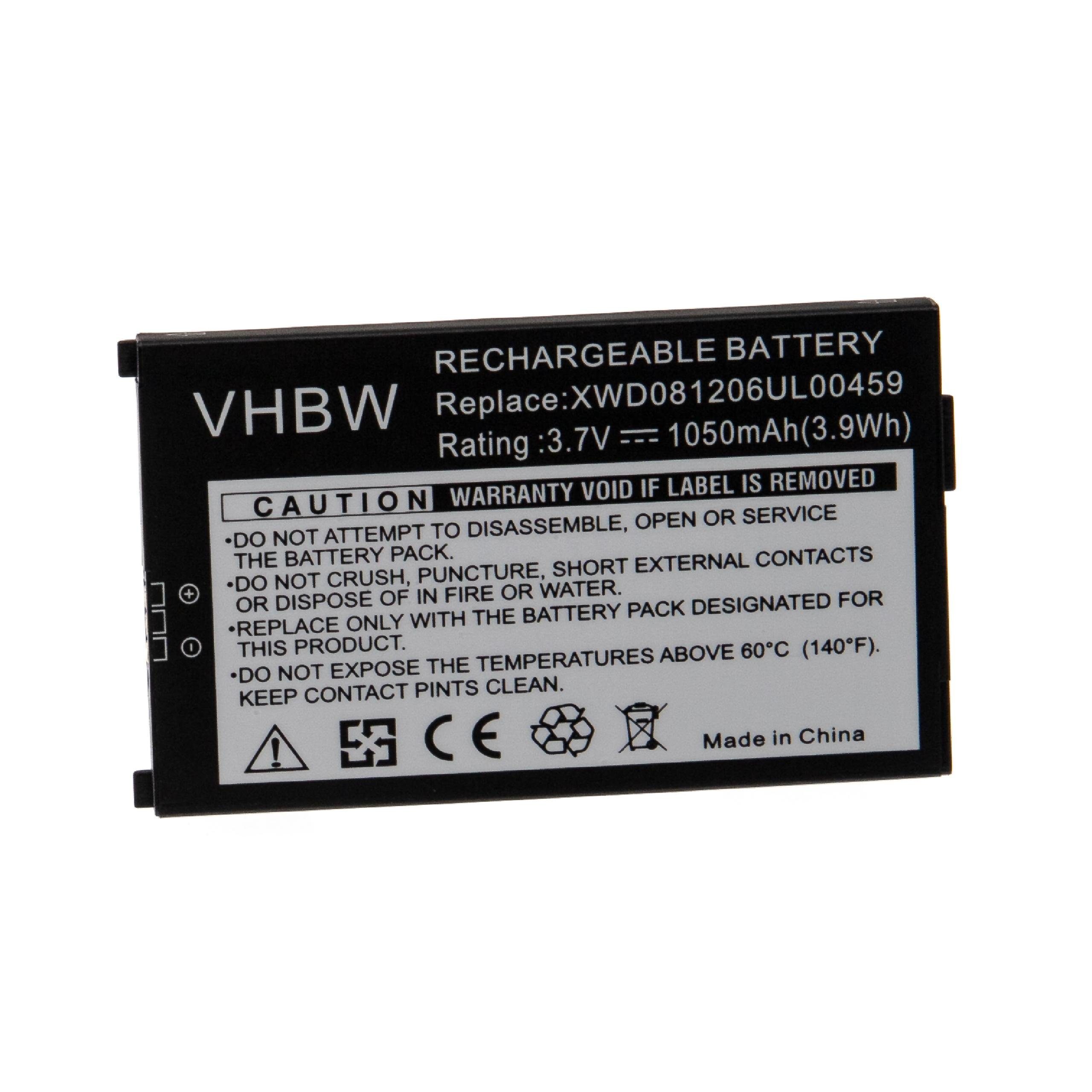 V) 1050 EASYUSE (3,7 XWD081206UL00459, Doro Ersatz Smartphone-Akku DBK-700 mAh für für vhbw Li-Ion 3.7/700,