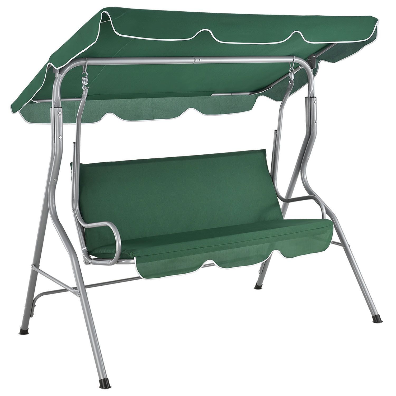 Juskys Hollywoodschaukel Cecina, 3-Sitzer, bis 200 günstig online kaufen