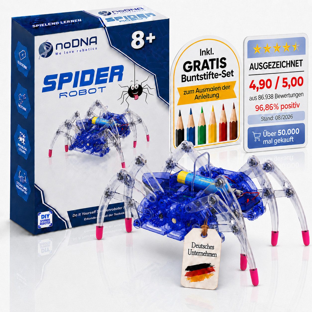 Robotertier SpiderRobot, ab 8 Jahren, DIY