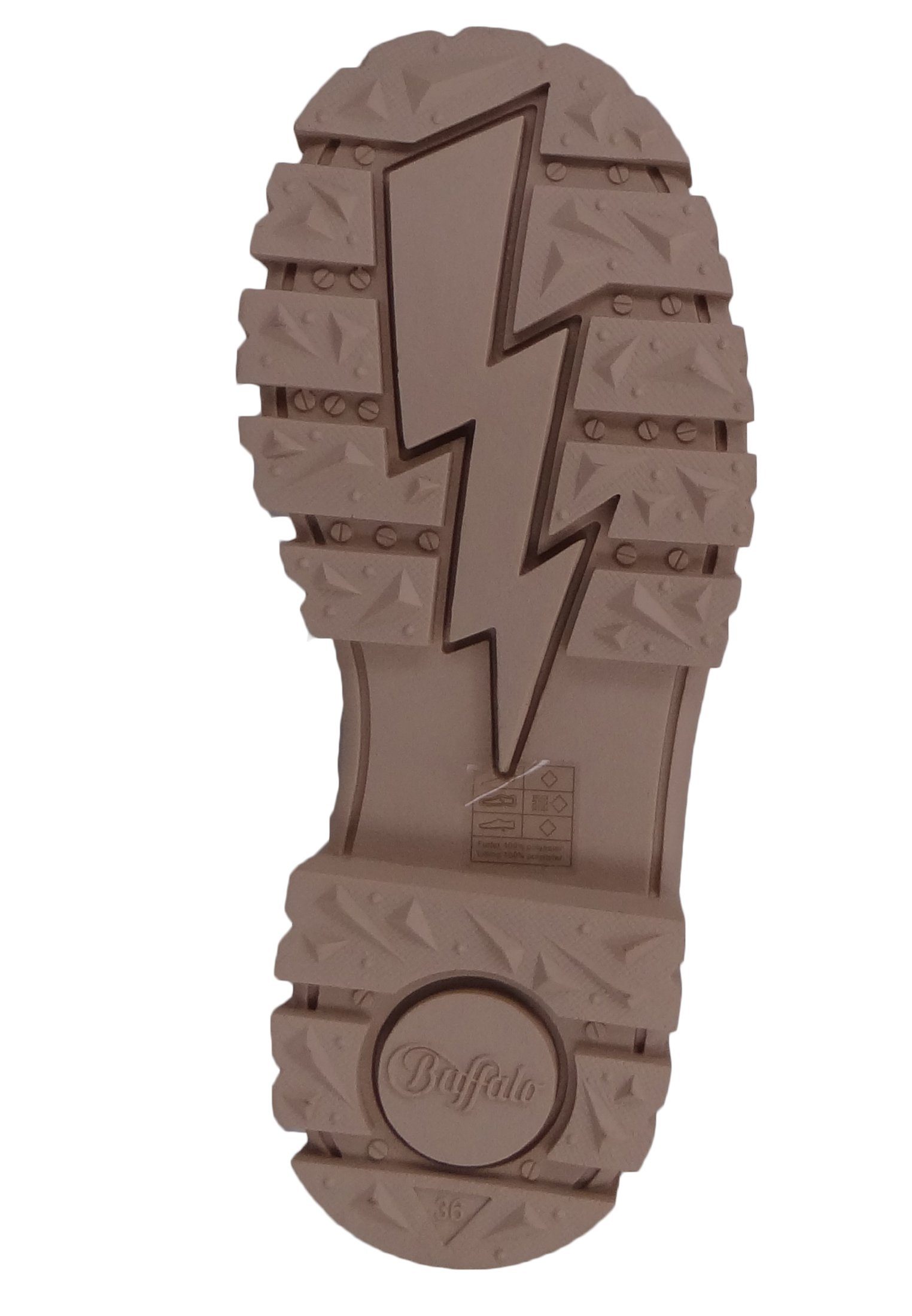 Buffalo 1622097 Aspha RLD Vegan Cream Stiefelette