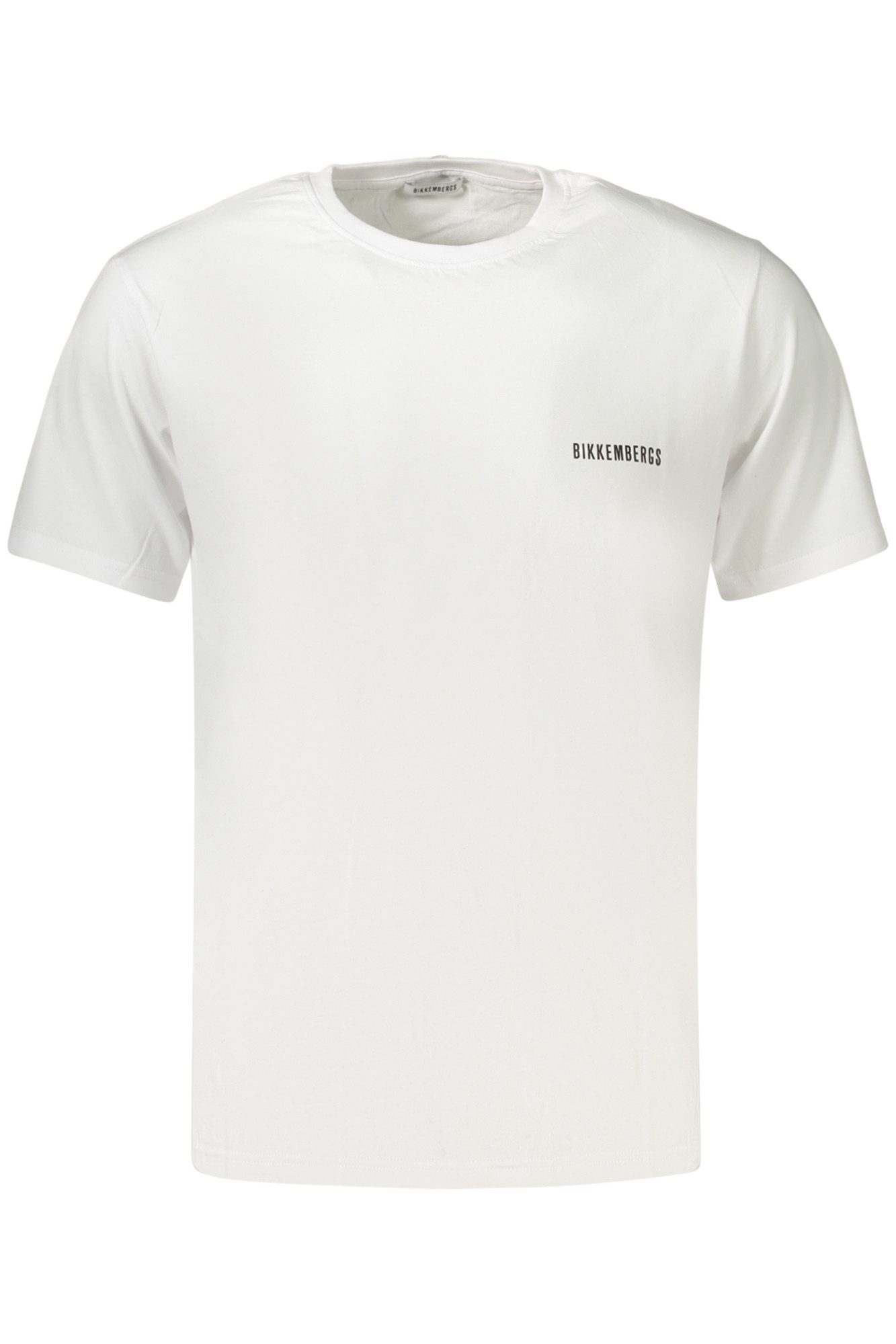 Bikkembergs T-Shirt Weißes Kurzarm-T-Shirt für Herren mit Print und