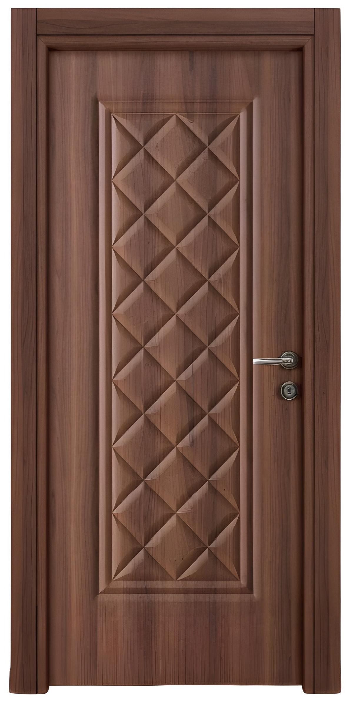 Xlmoebel Zimmertür Moderne Braune Holztür für hochwertige Designerwohnungen, Made in Europa