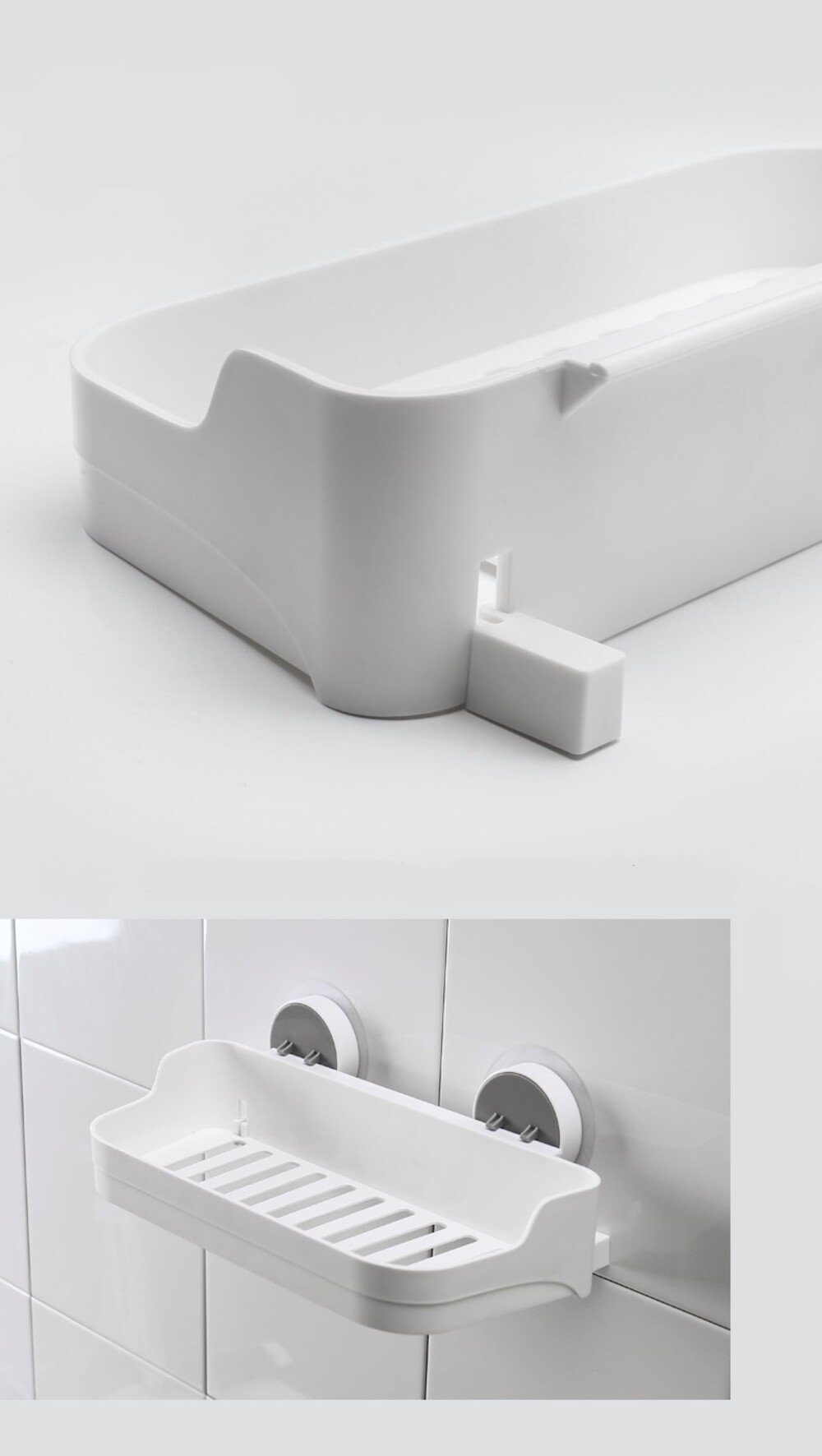 Creliv Duschablage ohne Bohren – Selbstklebender Bad Organizer mit hoher Tragkraft – Bild 5 von 5