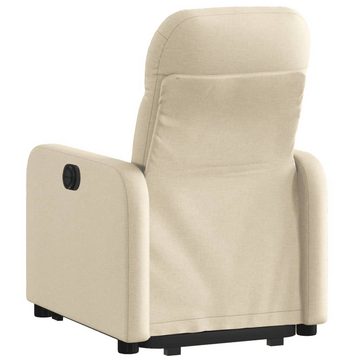 vidaXL Sessel Relaxsessel mit Aufstehhilfe Elektrisch Creme Stoff (1-St)