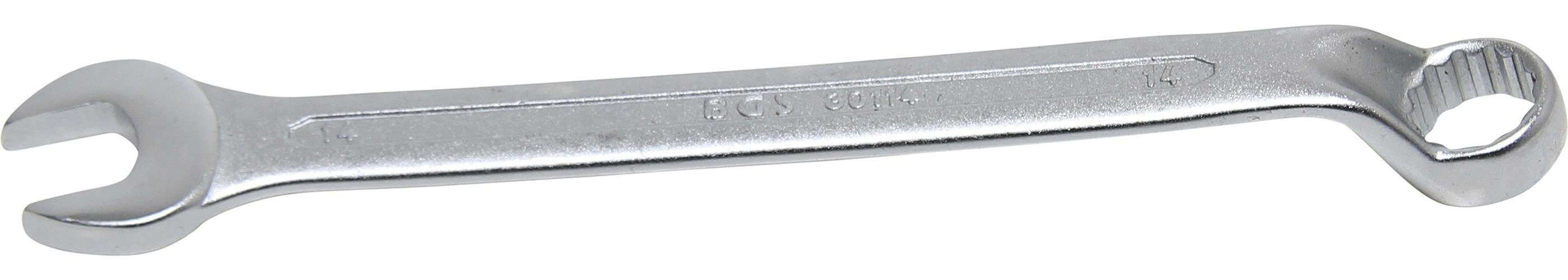 BGS technic Maulschlüssel Maul-Ringschlüssel, gekröpft, SW 14 mm