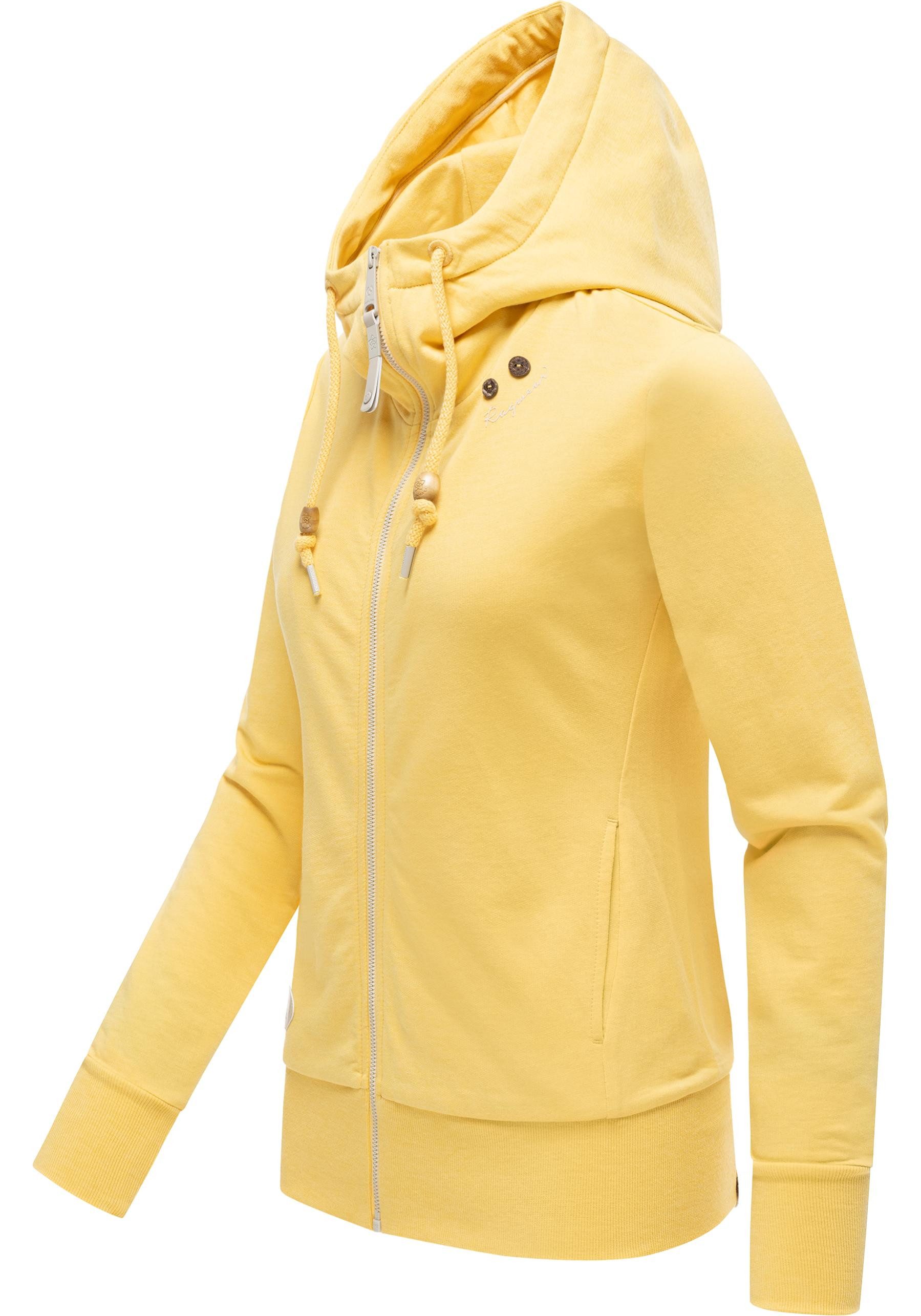 Ragwear Kapuzensweatjacke Paya Intl. sportlicher Damen Kapuzensweater mit Kordeln