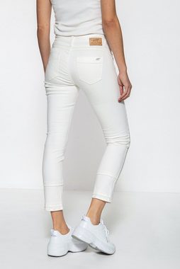 ATT Jeans Slim-fit-Jeans Belinda mit Schmuckelementen und gekürzter Beinlänge
