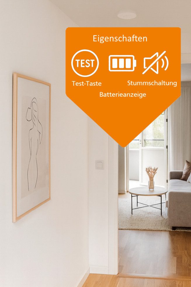 smartwares Smartwares Rauchmelder weiß 1 Jahr Rauchmelder