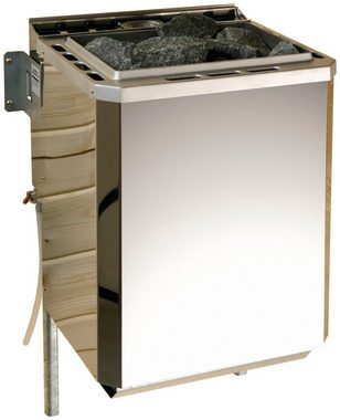 weka Sauna Varberg 3, BxTxH: 194 x 194 x 199 cm, 57 mm, 7,5 kW Bio-Ofen mit ext. Steuerung