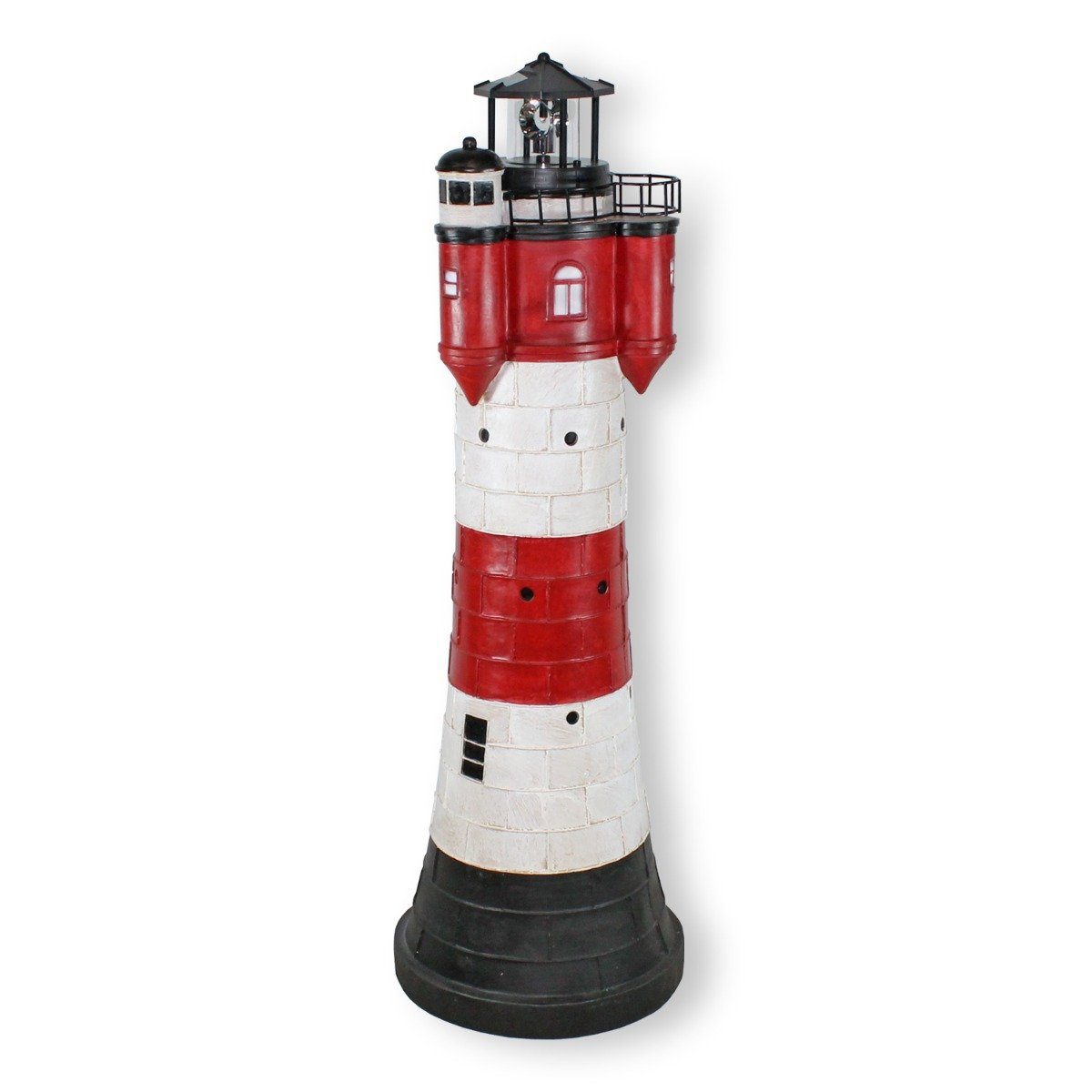 colourliving Gartenfigur Leuchtturm Roter Sand Solar günstig online kaufen