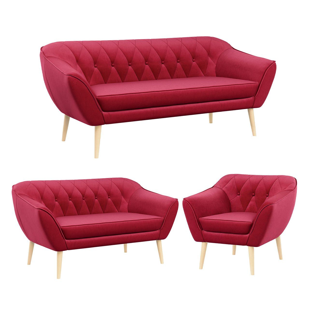 MKS MÖBEL Sofa PIRS 3 2 günstig online kaufen
