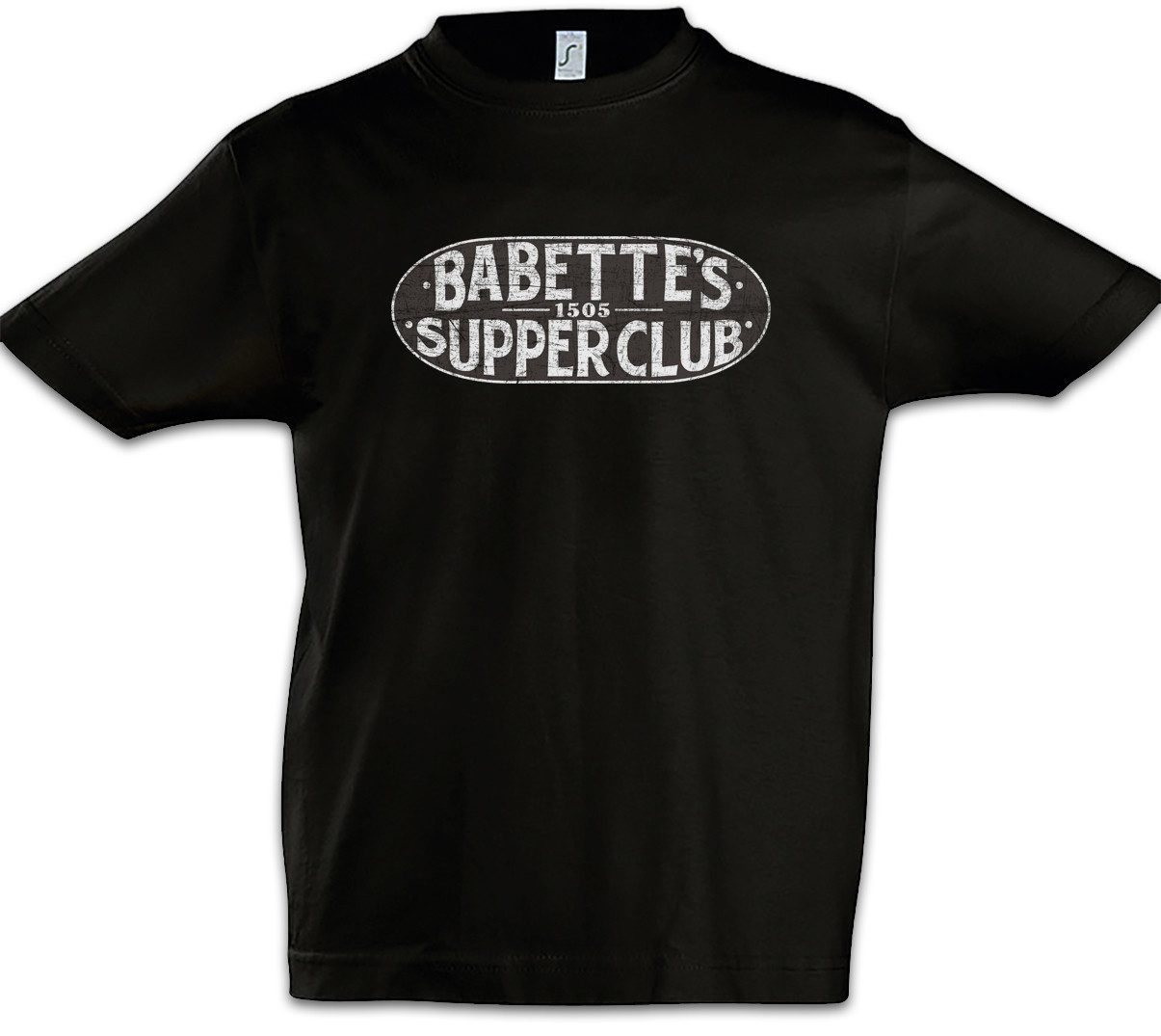Print-Shirt Babette´s Club Kinder T-Shirt Supper Boardwalk Restaurant Mafia Empire
