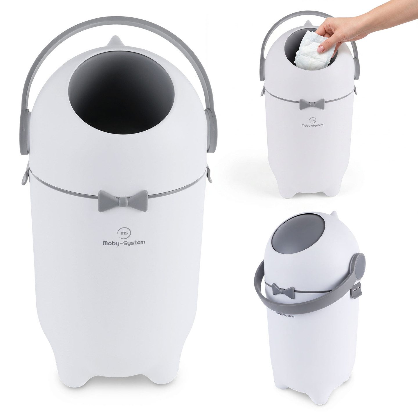 Moby-System Windeleimer Moby-System Windeleimer geruchsdicht 15–20 Windeln ohne Kassette