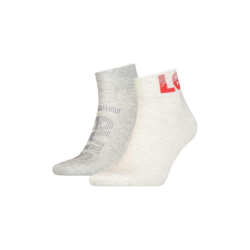 Levi's® Basicsocken Unisex Mid Cut Socks 2 er Pack (Packung, 2-Paar, 2 Paar)