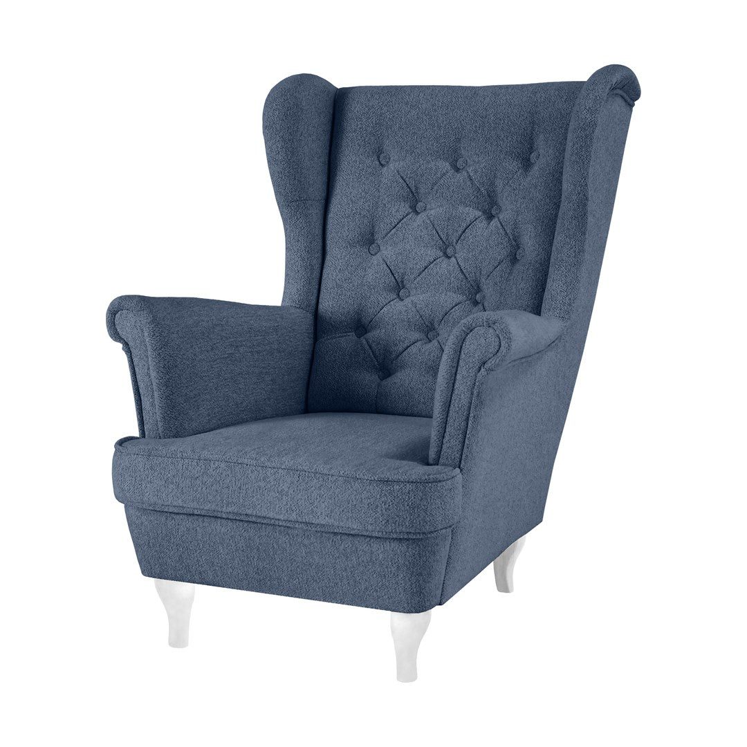 Beautysofa Ohrensessel Sessel FALCO Chesterfield Wohnzimmersessel günstig online kaufen