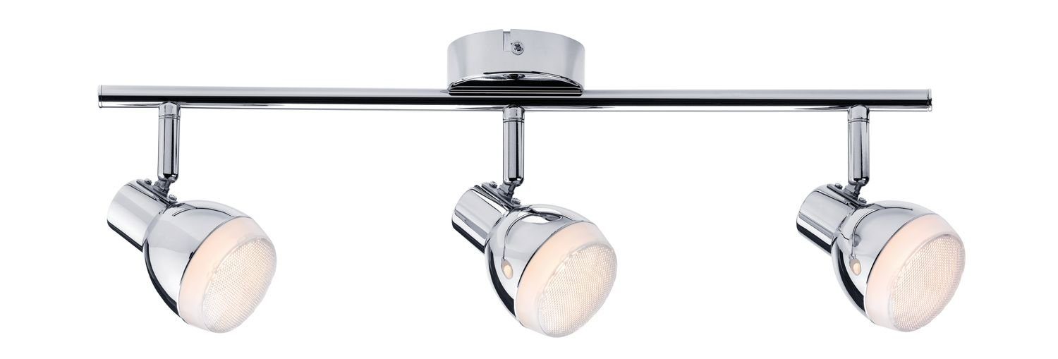 Paulmann Deckenleuchten Paulmann Spotlight Gloss 230V 3x4,6W 230V Kunststoff Chrom LED Kunststoff, 3x4,6W Paulmann Chrom LED Spotlight Gloss