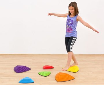 Gonge Spielcenter Fluss-Steine-Set, 6 Stück - Bewegungsspiele, (6-tlg)