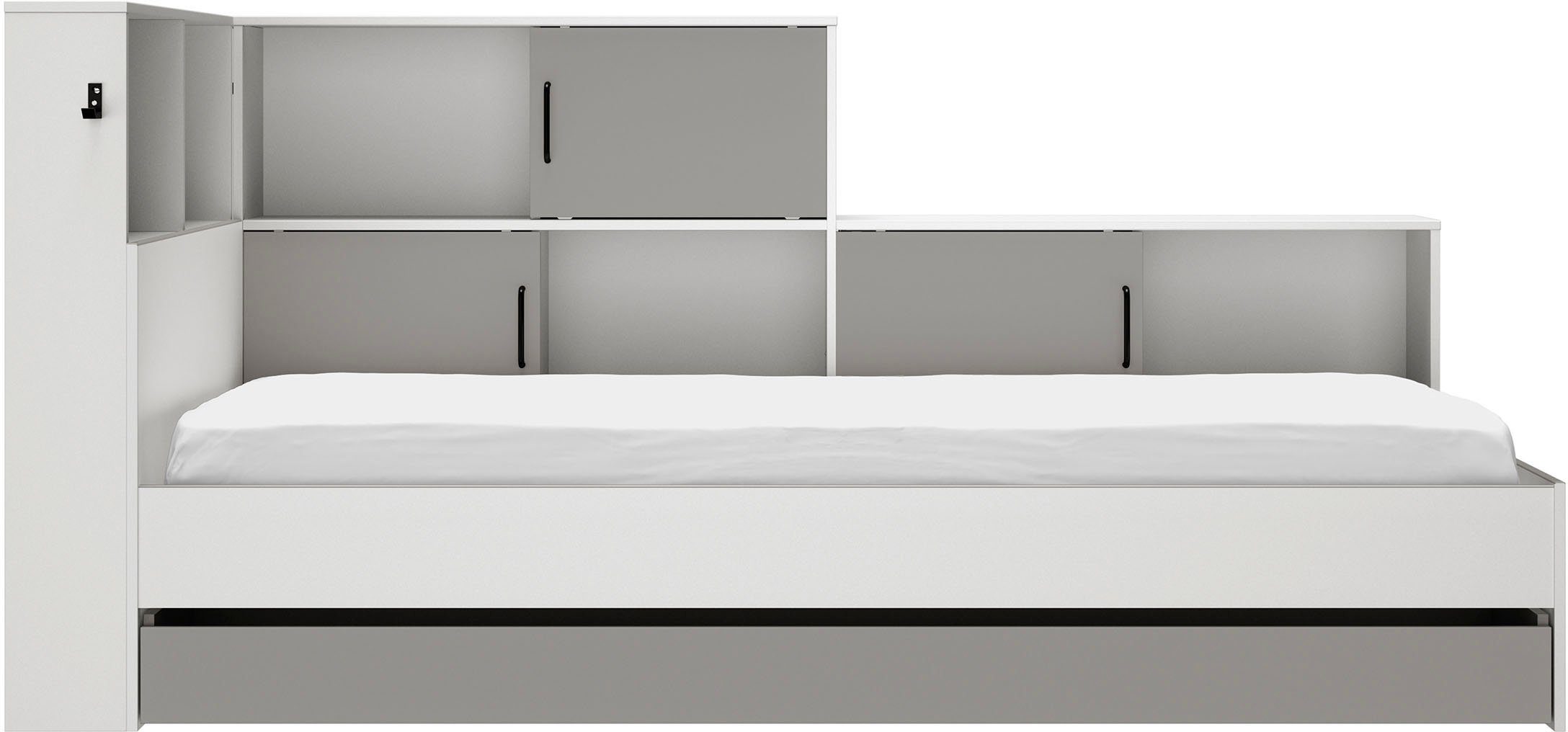 Gami Stauraumbett "Erwan", viel Stauraum, Made in France, verschiedene Farb günstig online kaufen