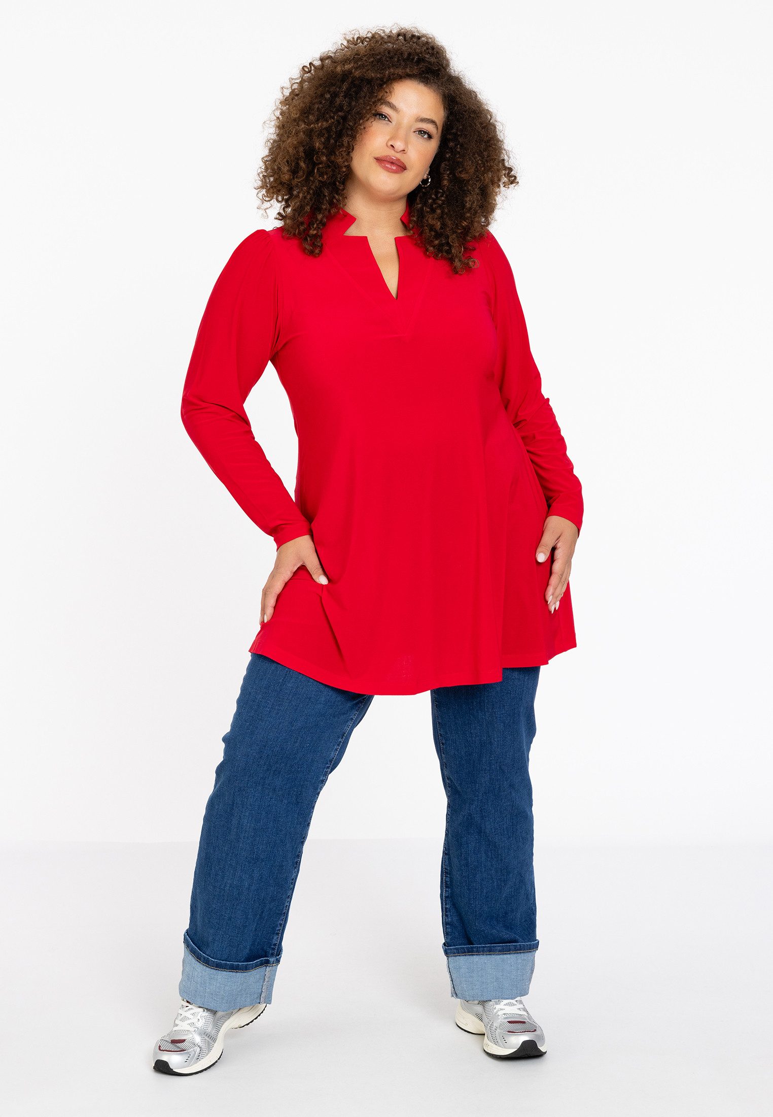 YOEK Tunika Damen Kleid Große Größen