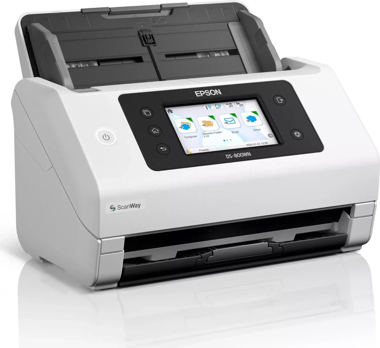 Epson Epson WorkForce DS-800WN Dokumentenscanner Dokumentenscanner, (LED-Beleuchtung, Durchlichteinheit, Doppelblatterkennung)