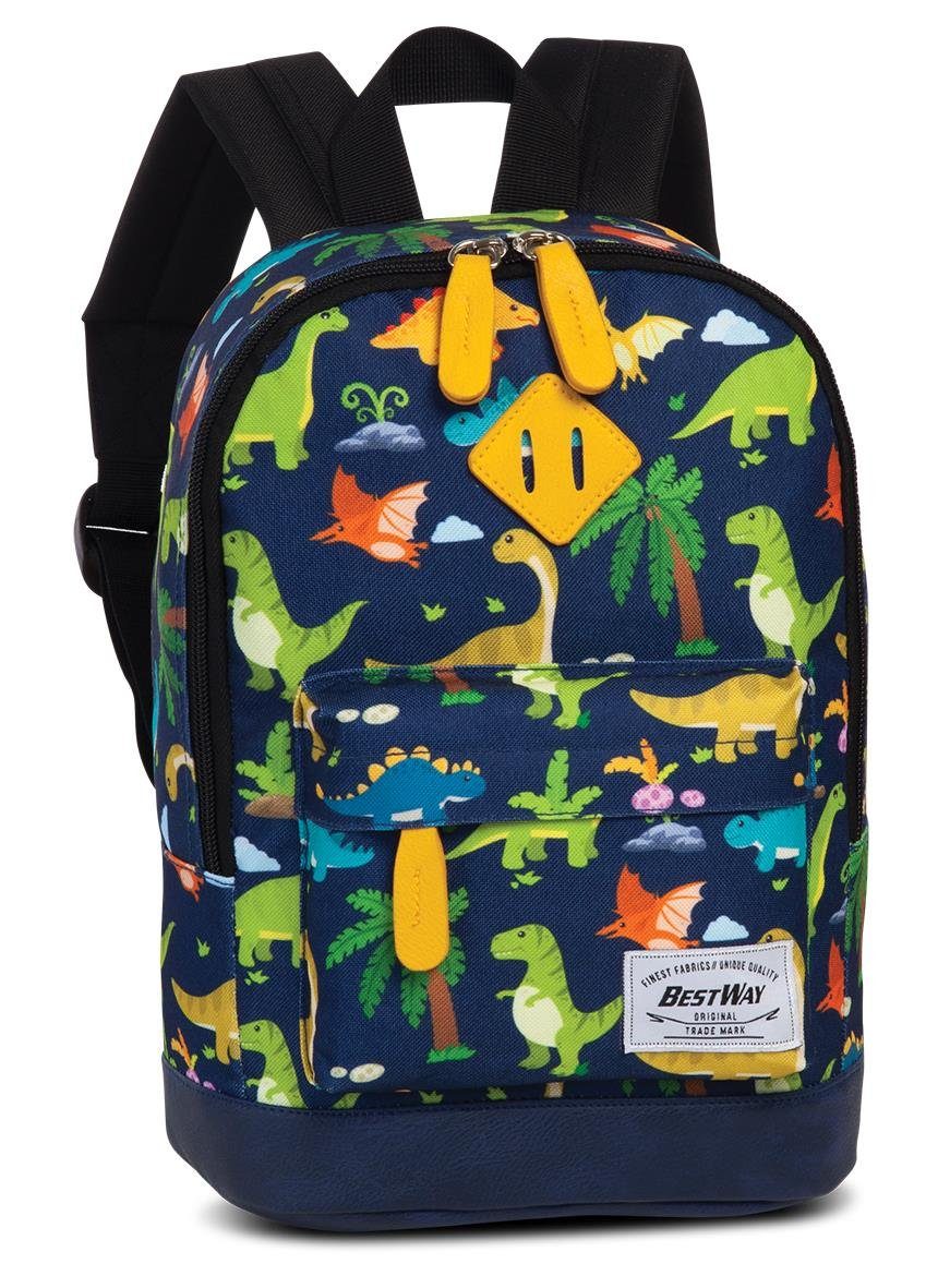 Kinderrucksack Dinosaurier – Wasserdicht, Mit Brustgurt | Für Kindergarten, Vorschule & Ausflüge
