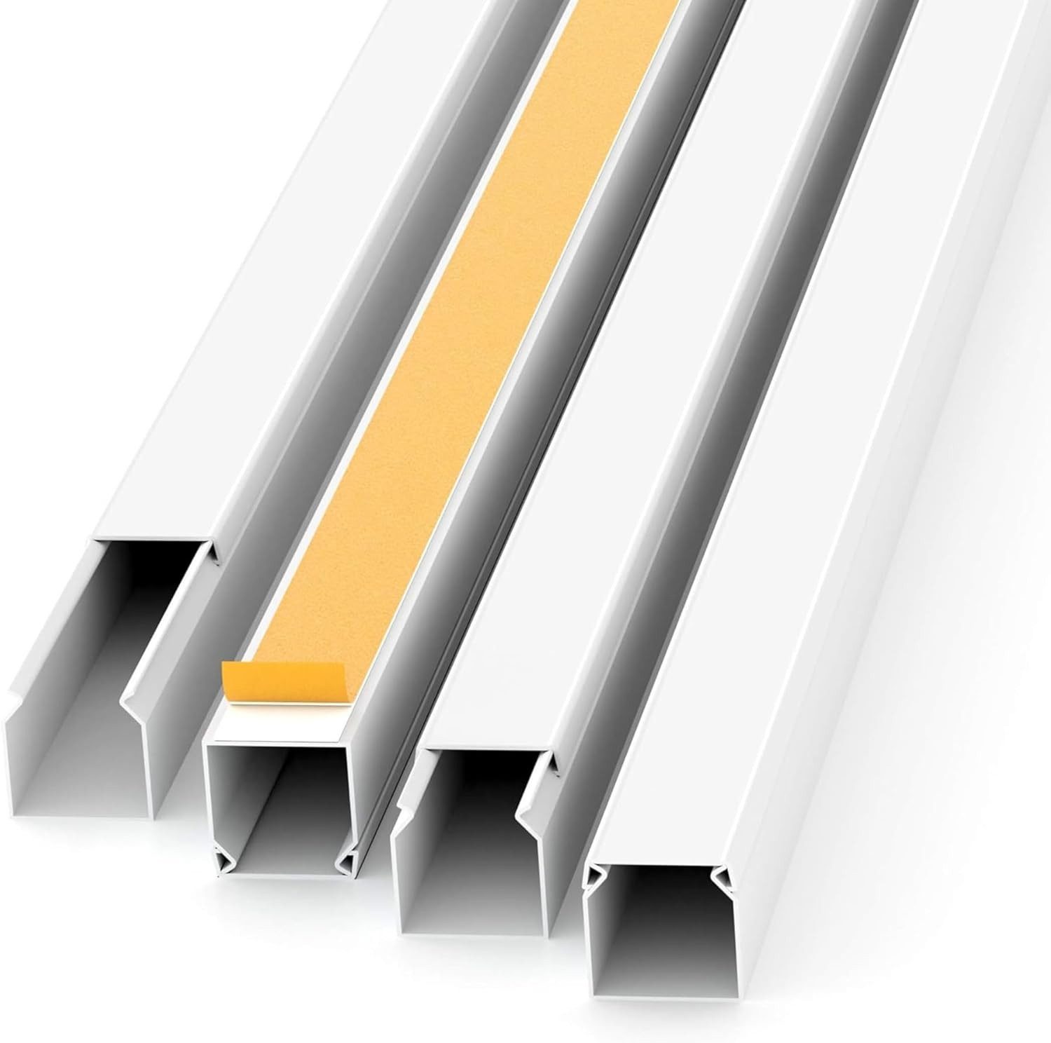 Lancelot® Kabelkanal 10 Stück, 12x12x1000 mm, selbstklebend, insg. 10 Meter