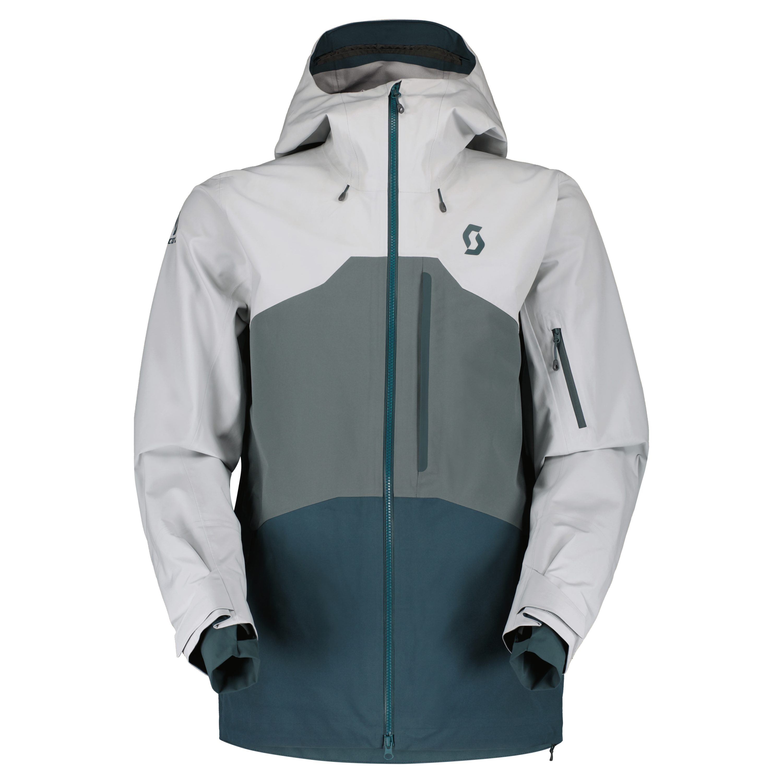 Skijacke SCO Jacket M's Vertic 3L 7393 light grey/grey green