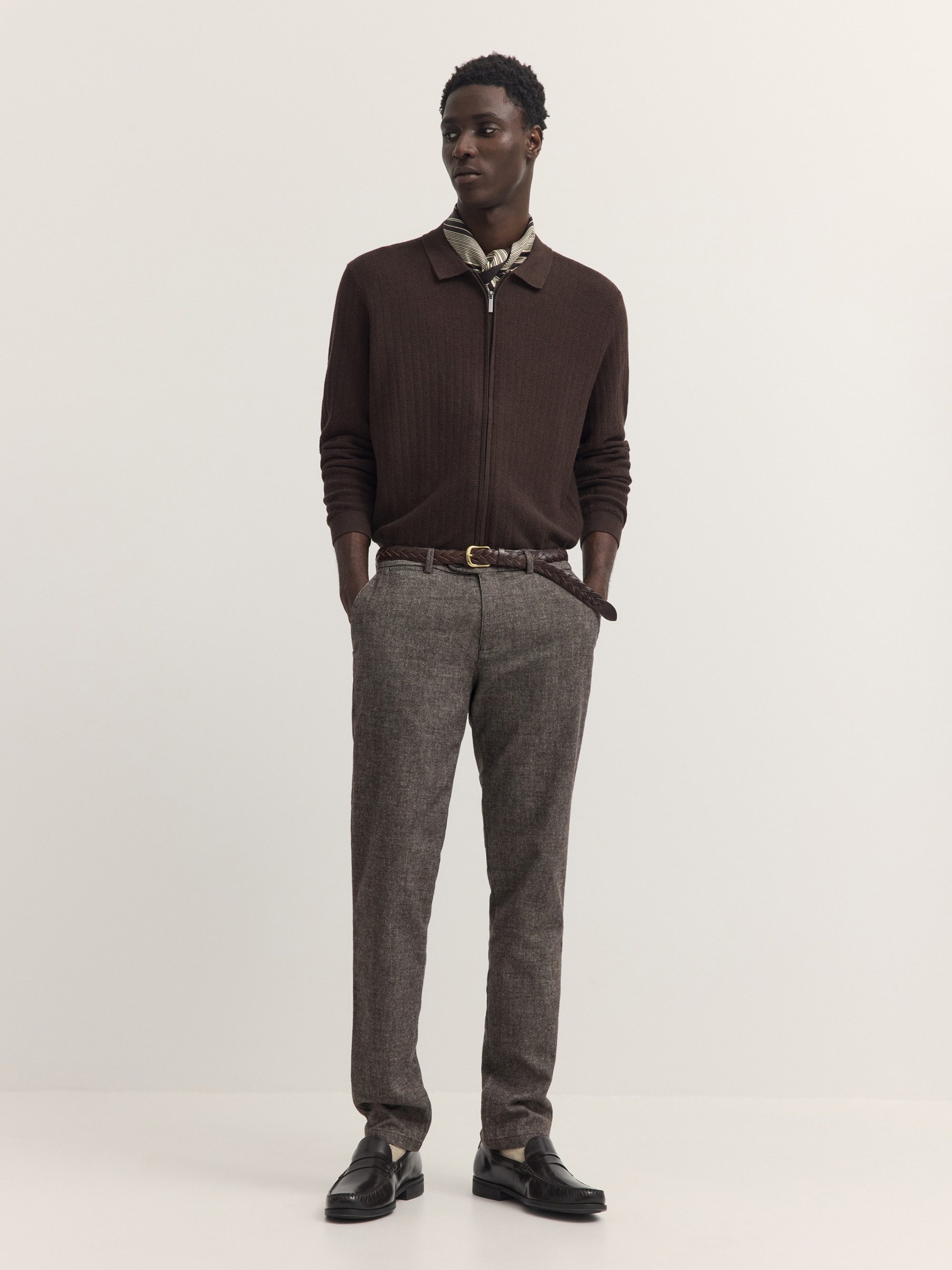 bugatti Chinohose Modern Fit Modern Fit Baumwollmix Soft Touch