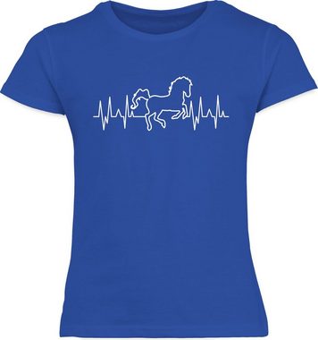 Shirtracer T-Shirt Pferd Herzschlag - weiß Pferd