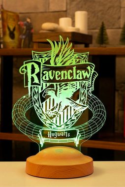 Geschenkelampe LED Nachttischlampe Ravenclaw Hogwarts Harry Potter Nachttischlicht Geschenke Lampe, Leuchte 7 Farben fest integriert, Geburtstagsgeschenk für Freunde, Mädchen, Jungen, HP Fans