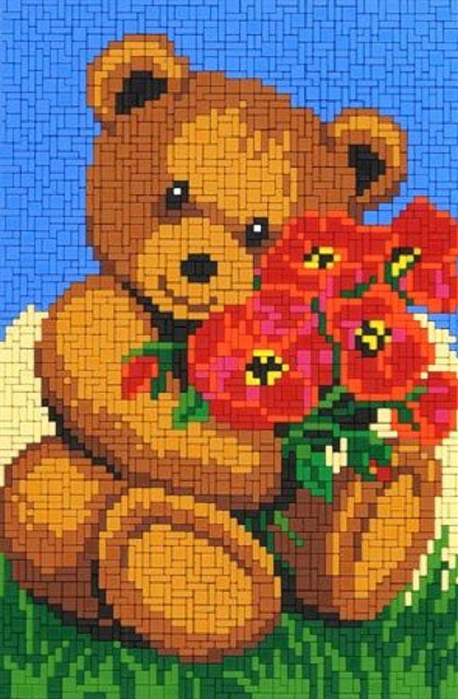 Stick it Steckpuzzle Bär mit Blumen, günstig online kaufen
