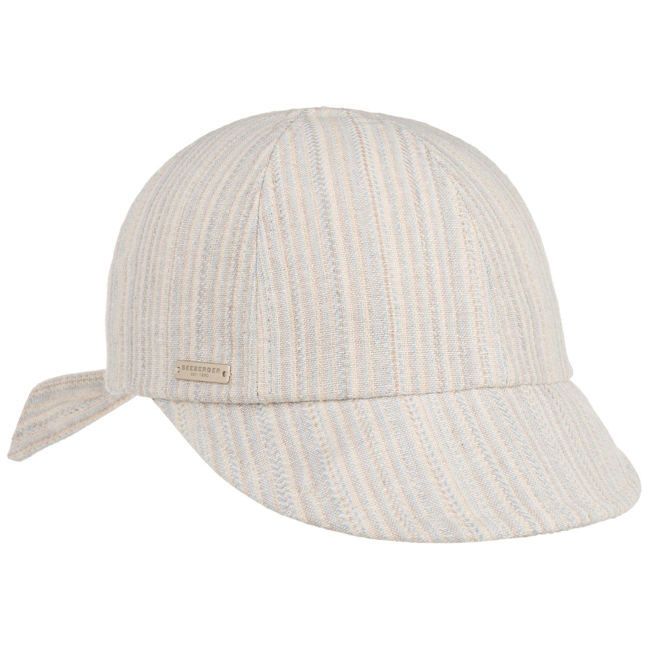 (1-St) Seeberger hellblau Schirm mit Baumwollcap Baseball Cap