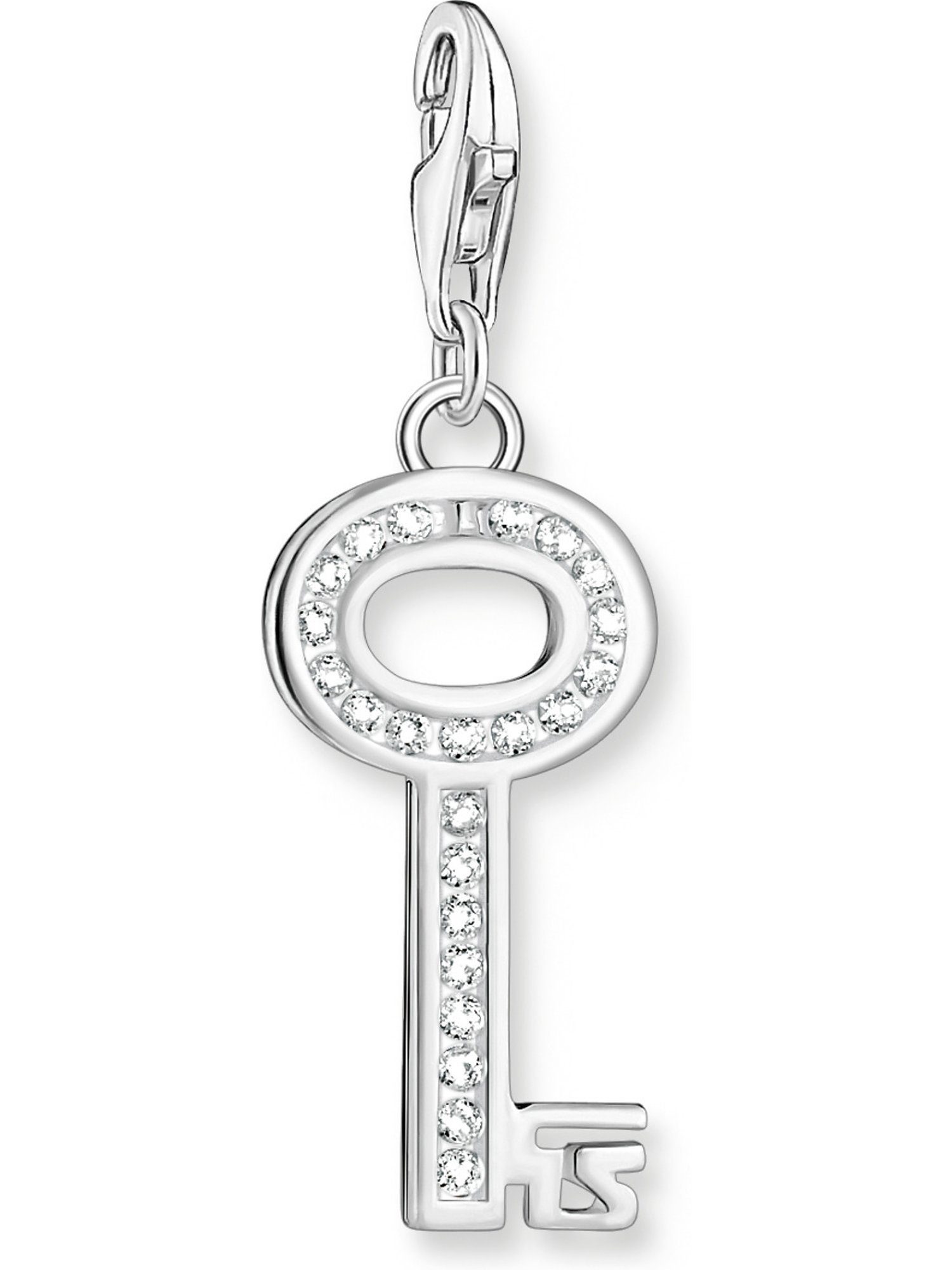Kettenanhänger Thomas Sabo Damen-Charm 925er Silber Zirkonia