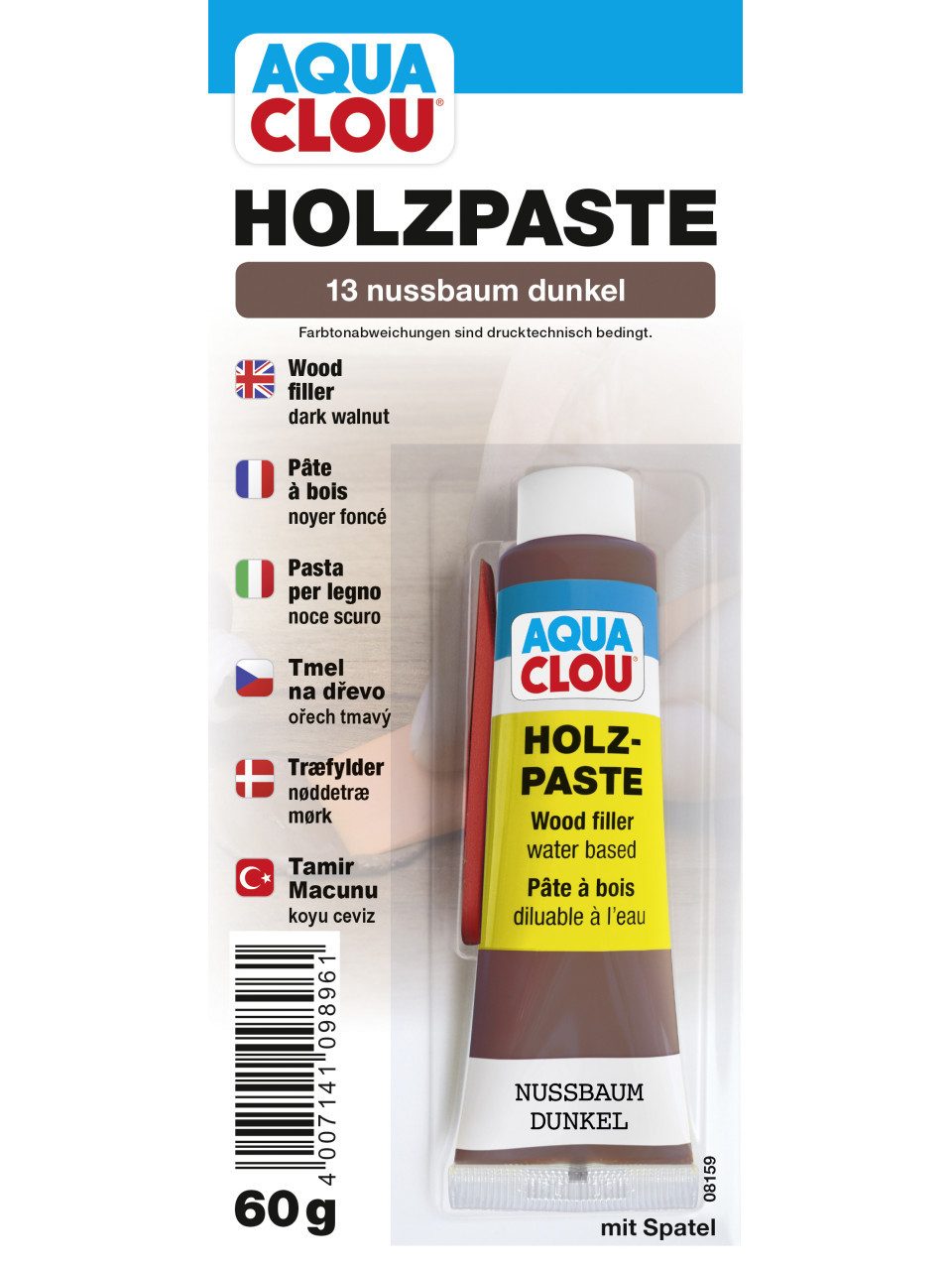 Holzlack Clou Holzpaste 60 g nussbaum dunkel
