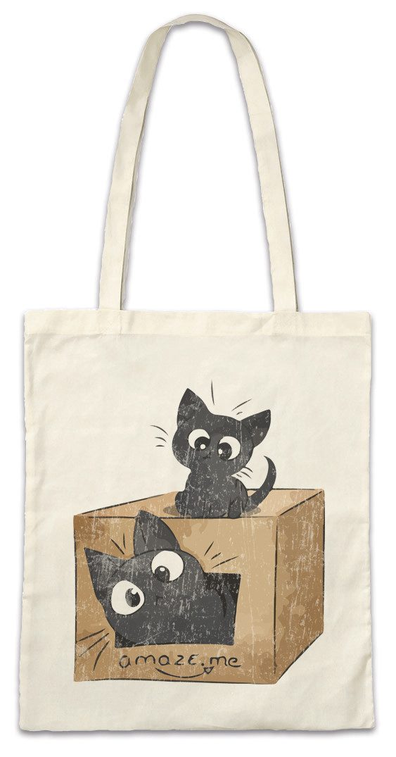 Beuteltasche Amaze Me Cats Stofftasche Katzen Kätzchen Kater Katze Cat Kitty
