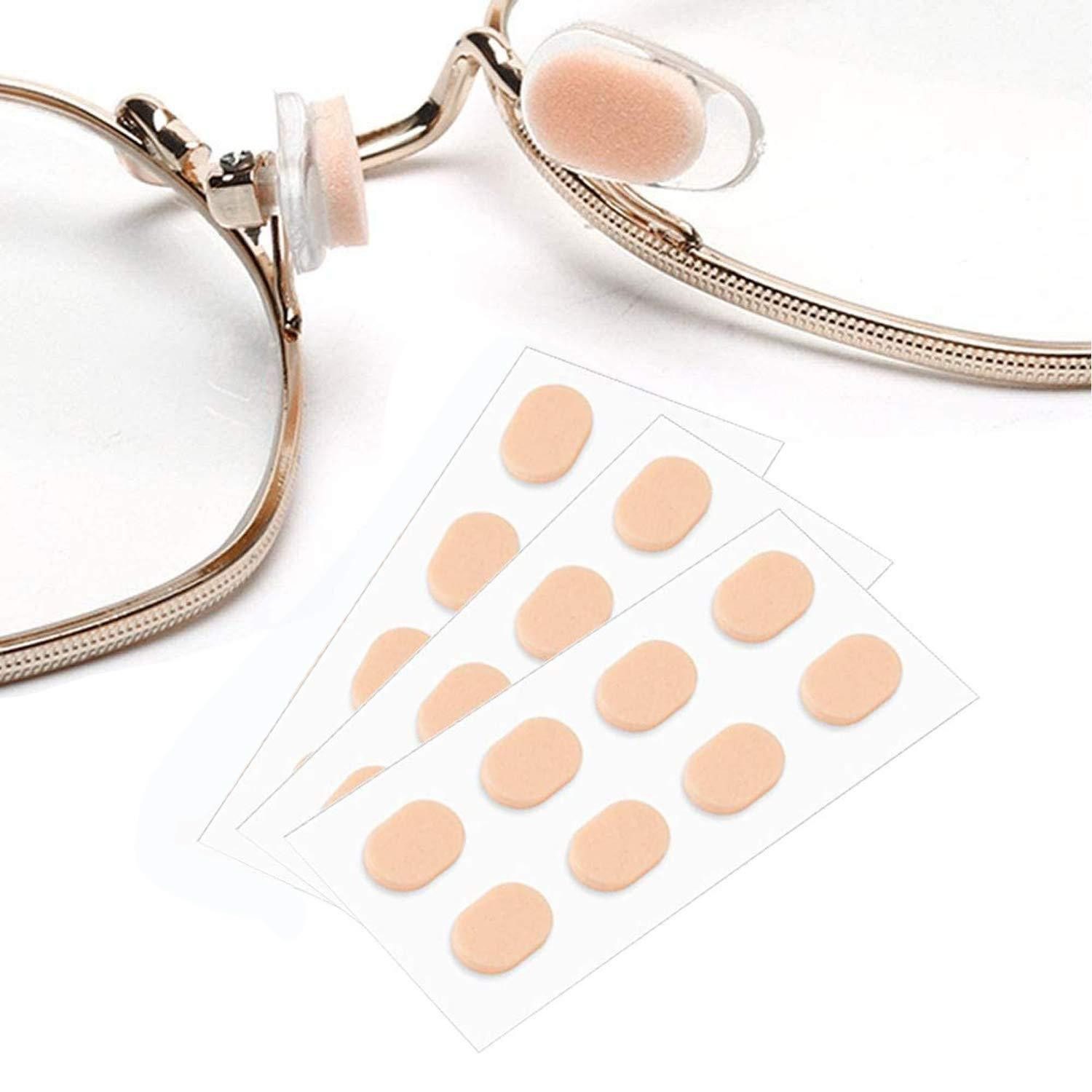 LuxusKollektion Brille Brillen-Nasenpads, 12 Paar, Hautfarbe, 1.5mm